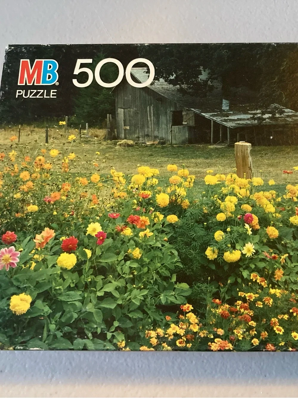 Milton Bradley Croxley 500-Piece Jigsaw Puzzle Flower Garden Grande Ronde Oregon